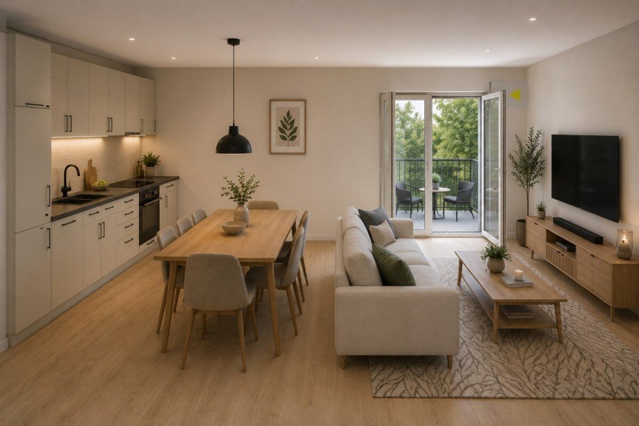 KI Visualisierung Erdgeschosswohnung Keltern / Ellmendingen