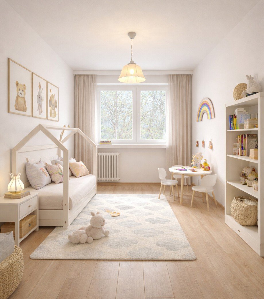 Visualisierung Kinderzimmer Etagenwohnung Ettlingen