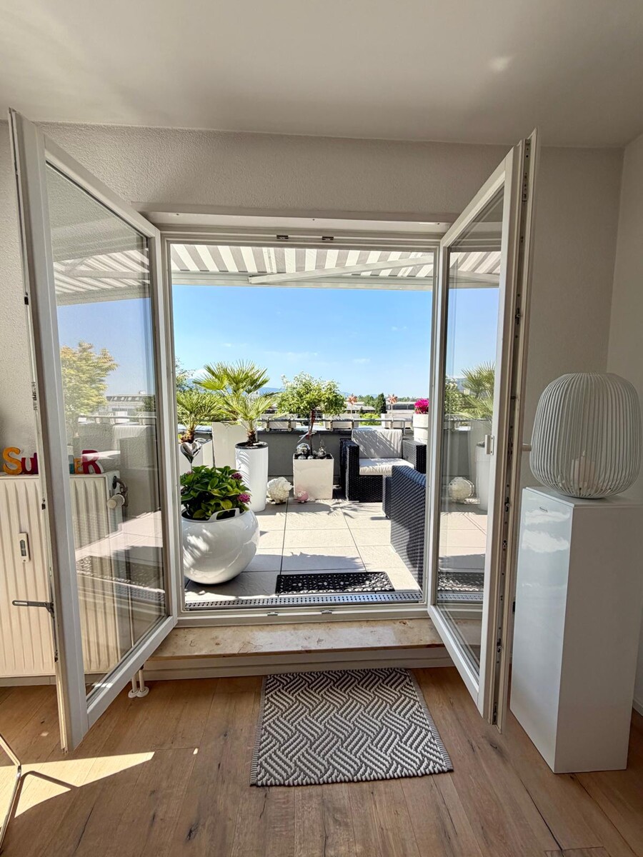 Zugang zur Dachterrasse Penthousewohnung Ettlingen