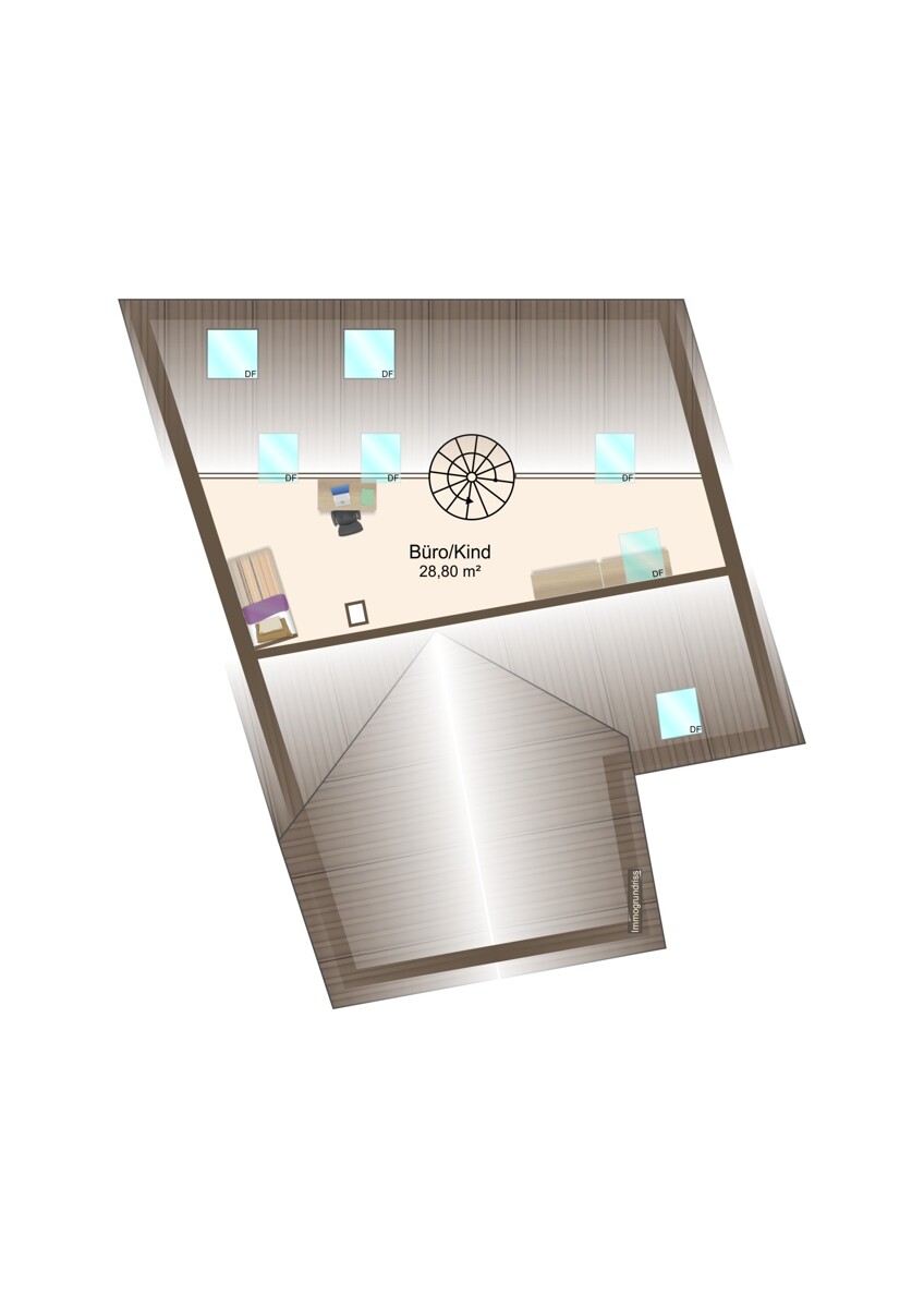 Grundriss Dachspitz Mehrfamilienhaus Weingarten