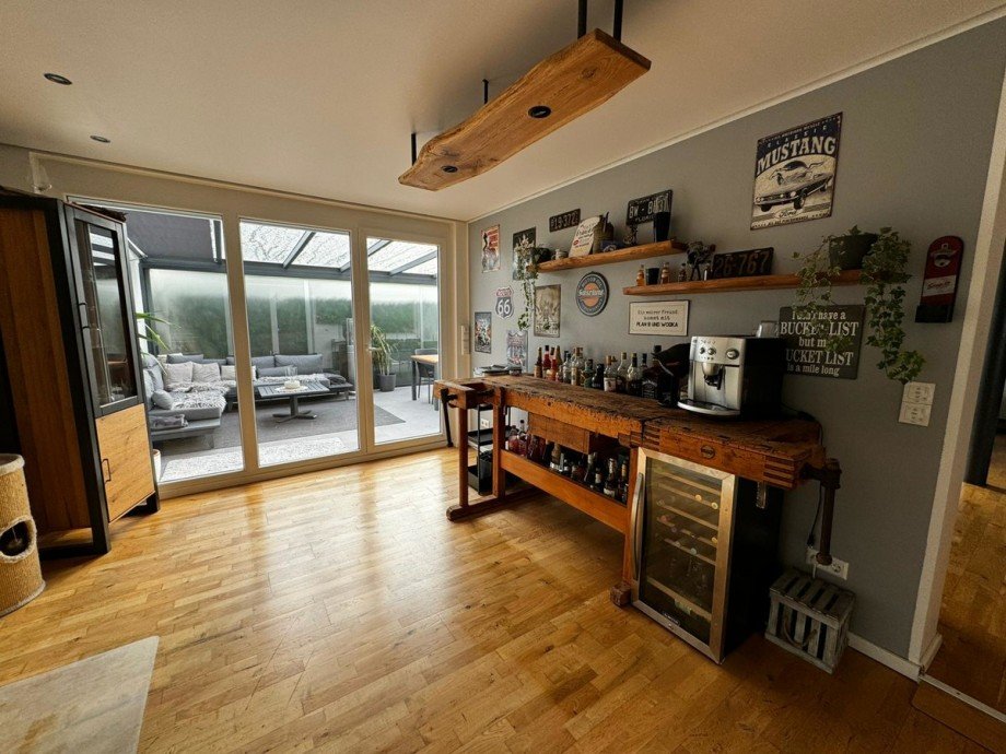 Blick zum Wintergarten Erdgeschosswohnung Rheinstetten