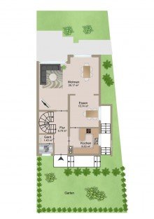 EG Sanierungsbed�rftiges Reihenendhaus in Waldbronn Busenbach