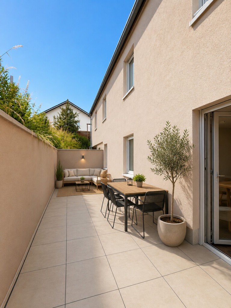 KI-Visualisierung Kieselbronn - Kieselbronn Erdgeschosswohnung Hochwertige Erdgeschosswohnung mit 3 Zimmern und zwei Terrassen