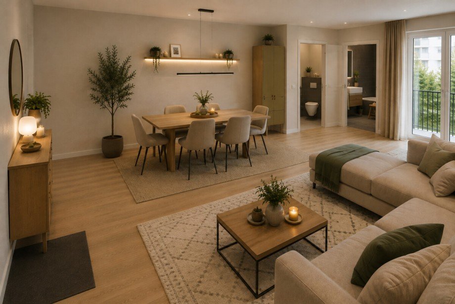 KI Visualisierung Erdgeschosswohnung Keltern / Ellmendingen