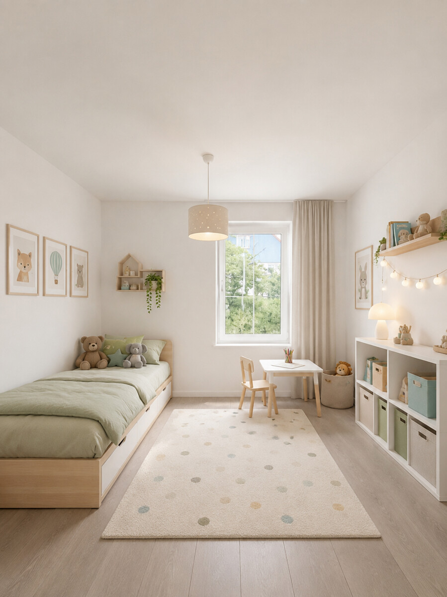 KI-Visualisierung Kinderzimmer Etagenwohnung Kieselbronn