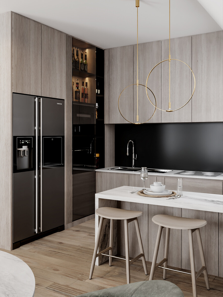 K�che Dachgeschosswohnung Karlsruhe