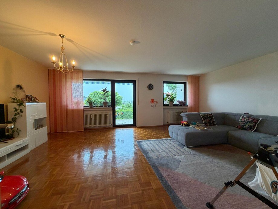 Wohnzimmer Gartenwohnung Mehrfamilienhaus Malsch