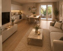 KI-Visualisierung 3-Zimmer-Wohlf�hlwohnung mit Balkon in ruhiger Lage.