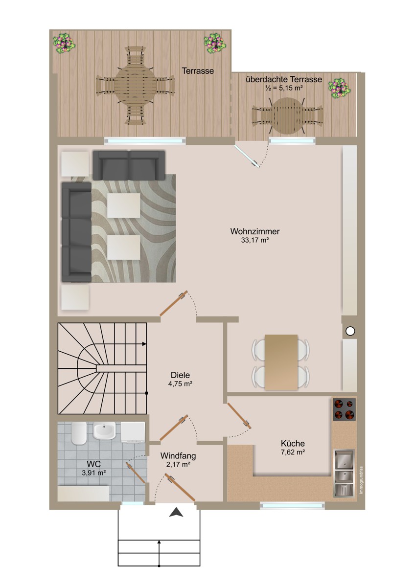 EG Reihenmittelhaus K�nigsbach
