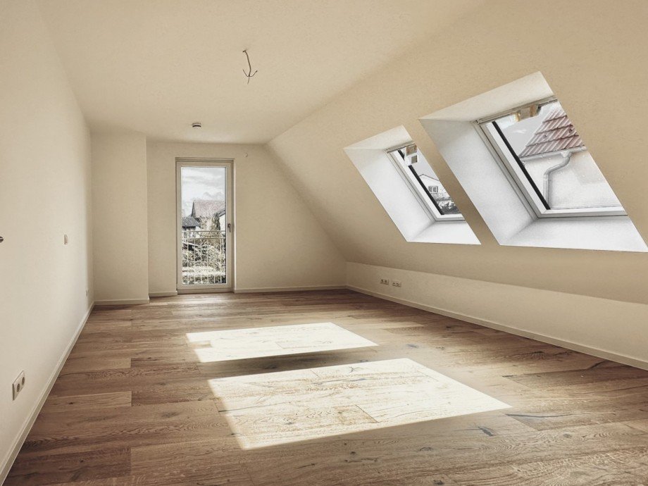 Schlafzimmer 1 Dachgeschosswohnung Kieselbronn