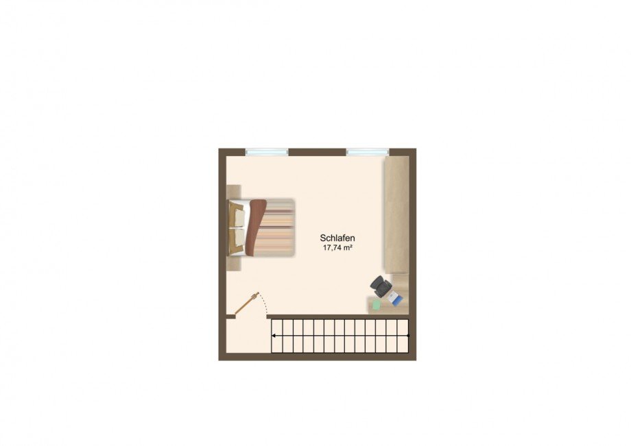 Grundriss OG Maisonettewohnung Kieselbronn