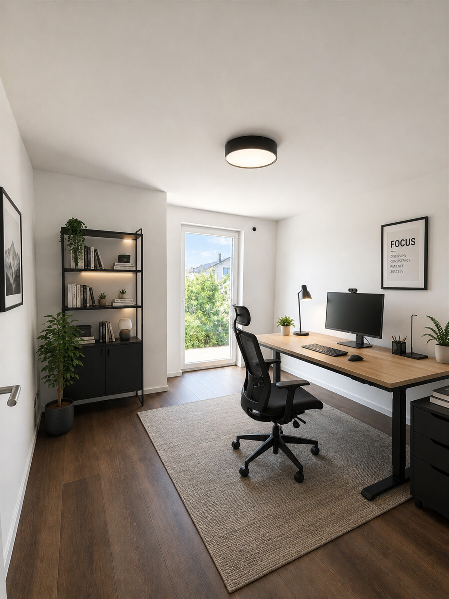 Visualisierung B�ro Dachgeschosswohnung Kieselbronn