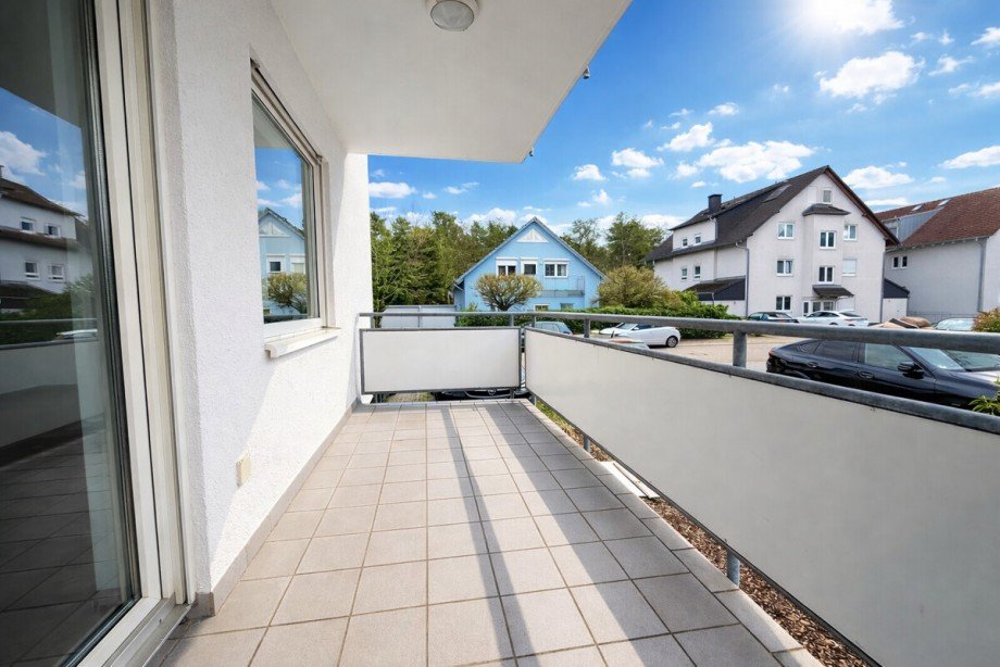 Blick aus dem Balkon Erdgeschosswohnung Eggenstein-Leopoldshafen