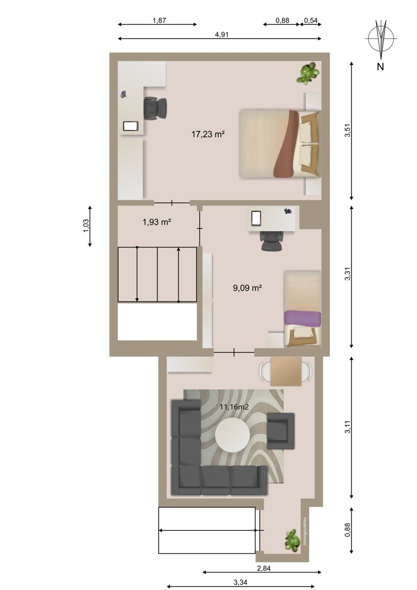 1.OG Doppelhaush�lfte Karlsbad