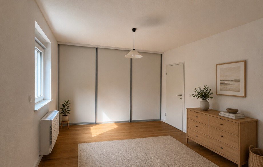 Schlafzimmer (Ki-Visualiiserung) Erdgeschosswohnung Ettlingen