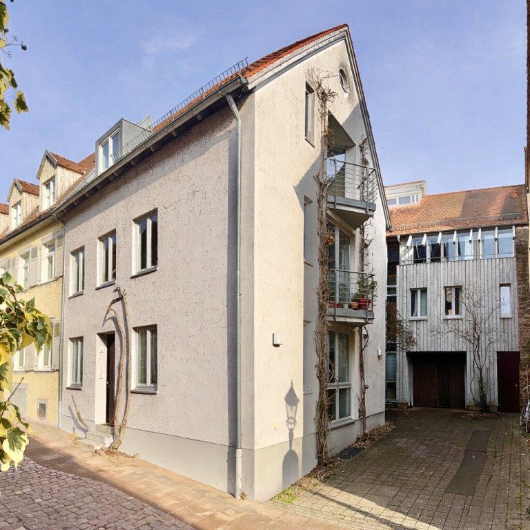 Hausansicht Ettlingen - Ettlingen Mehrfamilienhaus Wo Stadtmauer auf preisgekr�nte Architektur trifft - Wohnen im Herzen der Ettlinger Altstadt