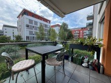 Balkon Frei ab sofort - luxuri�se, barrierefreie 3-Zimmer-Wohnung im Karlsruher City-Park