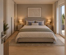 KI-Visualisierung 3-Zimmer-Wohlf�hlwohnung mit Balkon in ruhiger Lage.