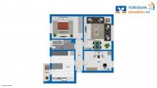 Grundriss +++ ab 01.11. bezugsfrei +++ Gepflegte 3-Zimmer-Wohnung in Ettlingen - ideal f�r Kapitalanleger