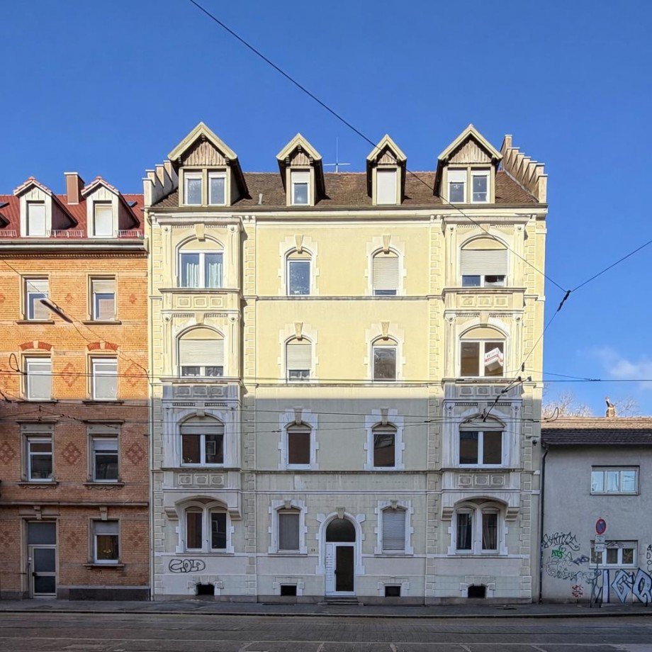 Hausansicht Etagenwohnung Karlsruhe
