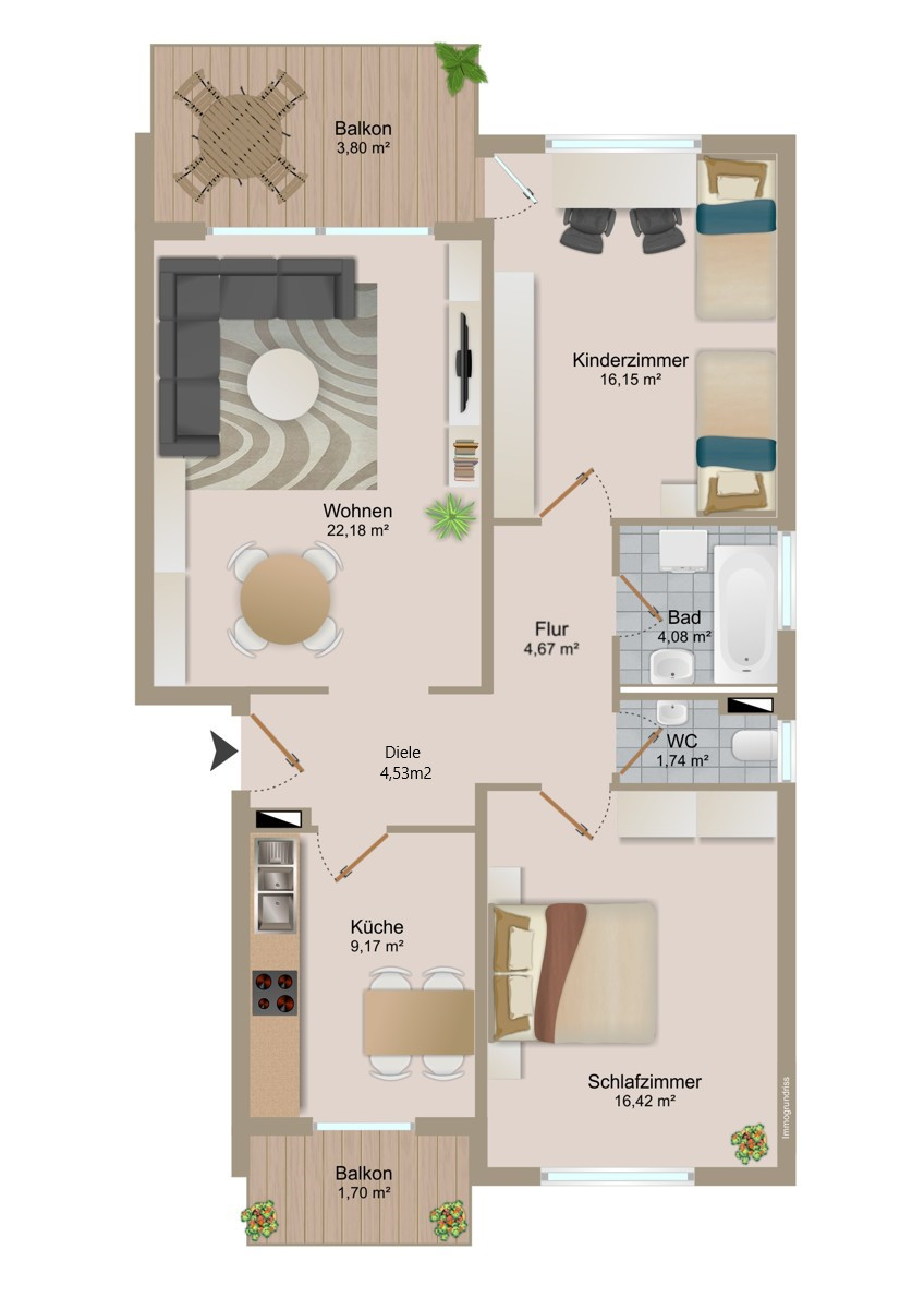  Etagenwohnung Ettlingen
