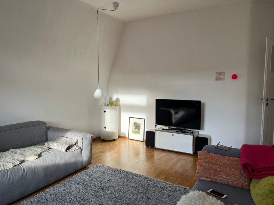 Wohnzimmer Dachgeschosswohnung Karlsruhe