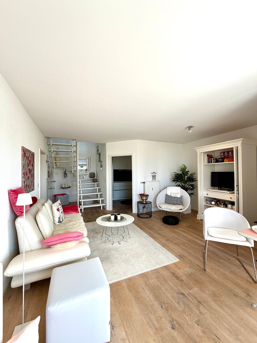 Wohnbereich mit Eleganz (KI-Visualisierung) Penthousewohnung Ettlingen