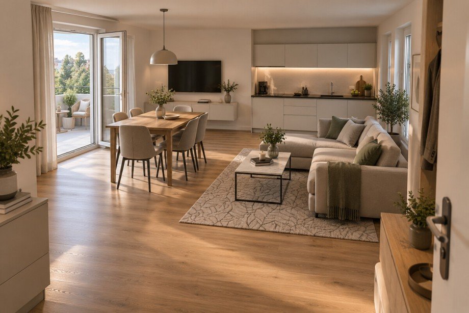 KI-Visualisierung Dachgeschosswohnung Keltern / Ellmendingen