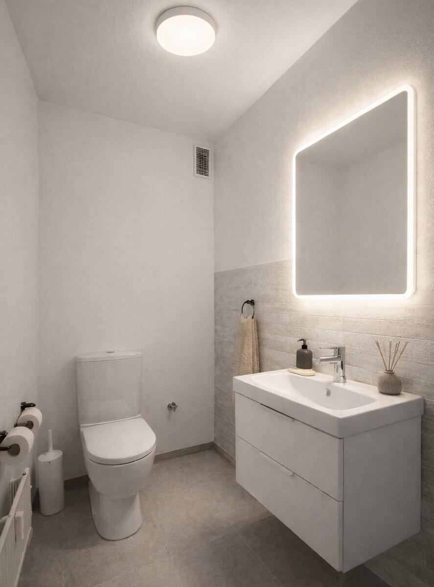 Visualisierung WC Etagenwohnung Ettlingen