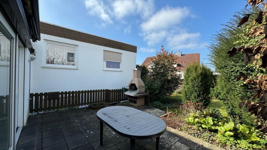 Terrassenbereich Bungalow Waldbronn / Etzenrot