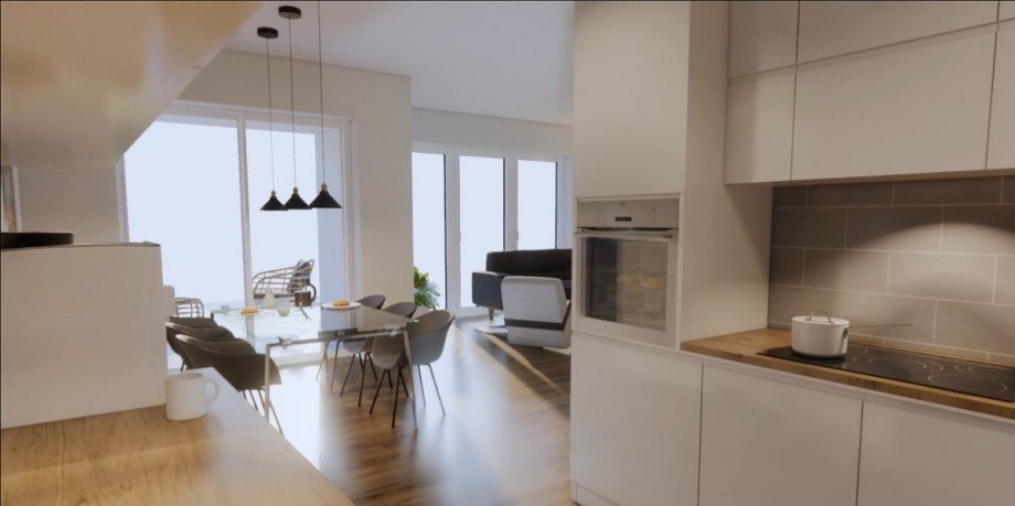 Beispiel Wohnen/ Essen Etagenwohnung Ettlingen-Spessart