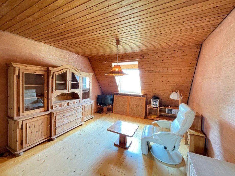 Wohnzimmer Dachgeschosswohnung Ettlingen