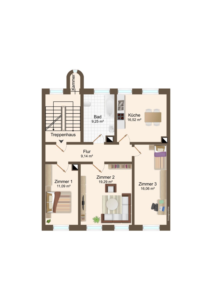 2.OG Mehrfamilienhaus Karlsruhe
