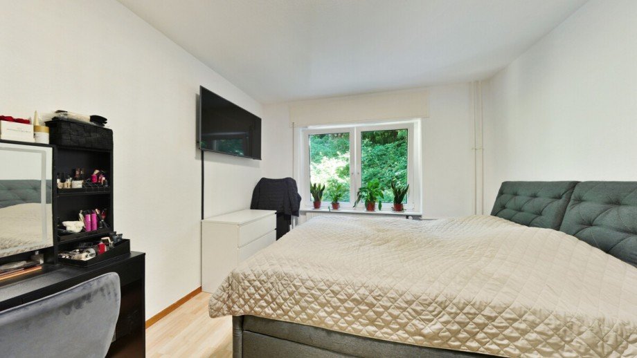 Schlafzimmer (KI-Visualisierung) Etagenwohnung Ettlingen