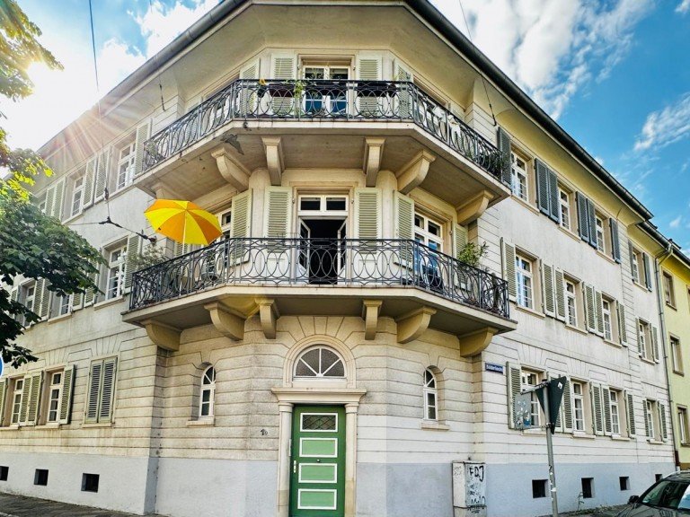 Au�enansicht Karlsruhe Etagenwohnung Genie�en Sie Ihre gr�ne Oase, inmitten des Flairs der Karlsruher-Oststadt.