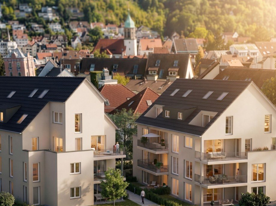 KI-Visualisierung Etagenwohnung Stuttgart / Feuerbach