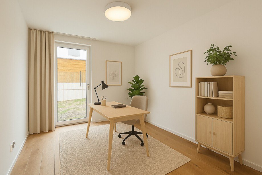 Arbeitszimmer (KI-Staging) Maisonettewohnung Kieselbronn