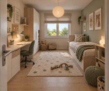 KI-Visualisierung 3-Zimmer-Wohlf�hlwohnung mit Balkon in ruhiger Lage.