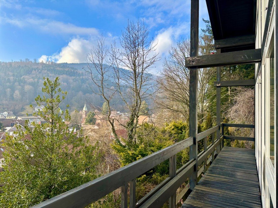 Blick vom Balkon aus Einfamilienhaus Bad Herrenalb