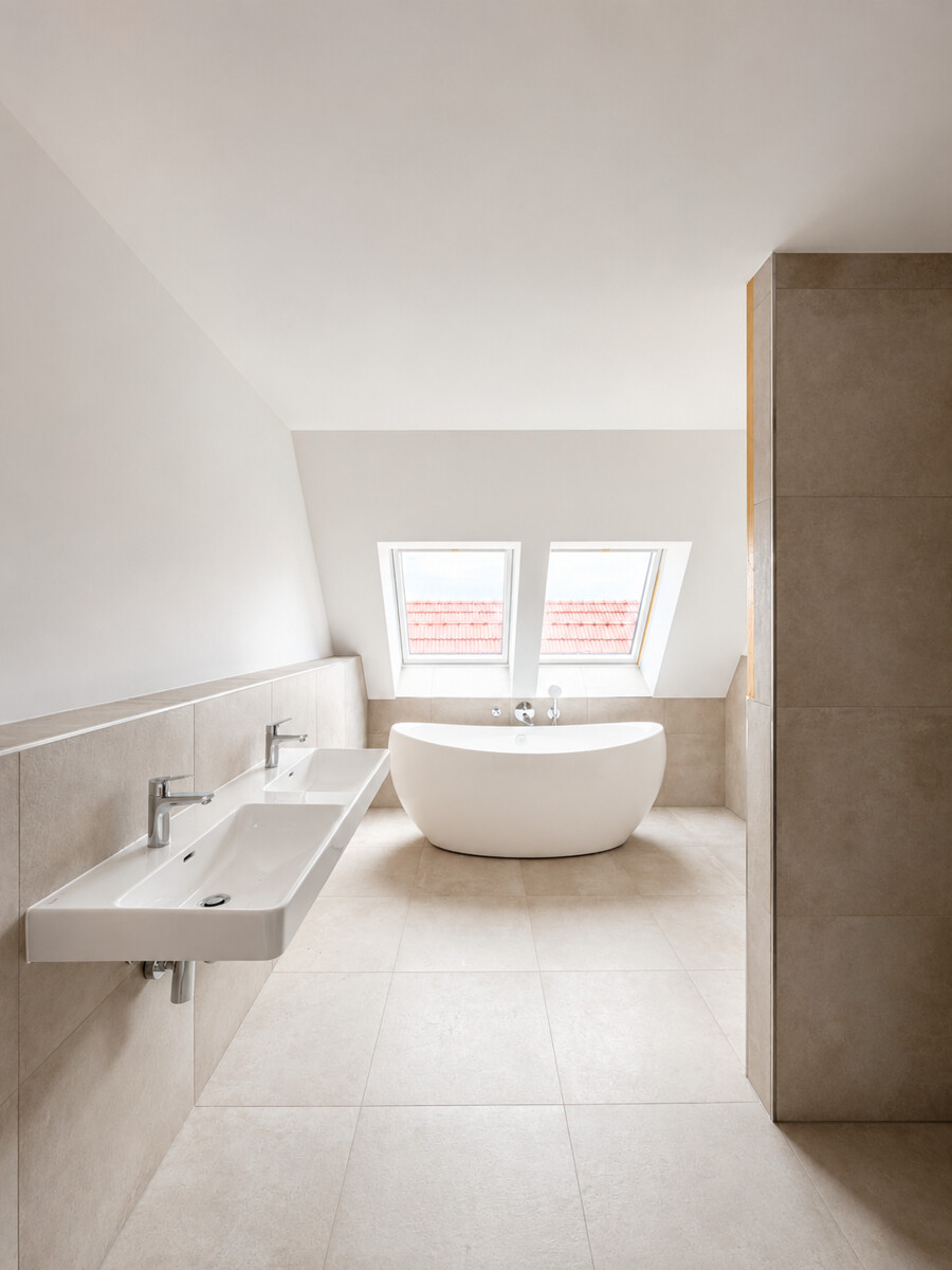 Badezimmer Dachgeschosswohnung Kieselbronn