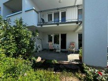 Ansicht Terrasse Tolle Erdgeschosswohnung mit Terrasse, Garten und Tiefgaragenstellplatz