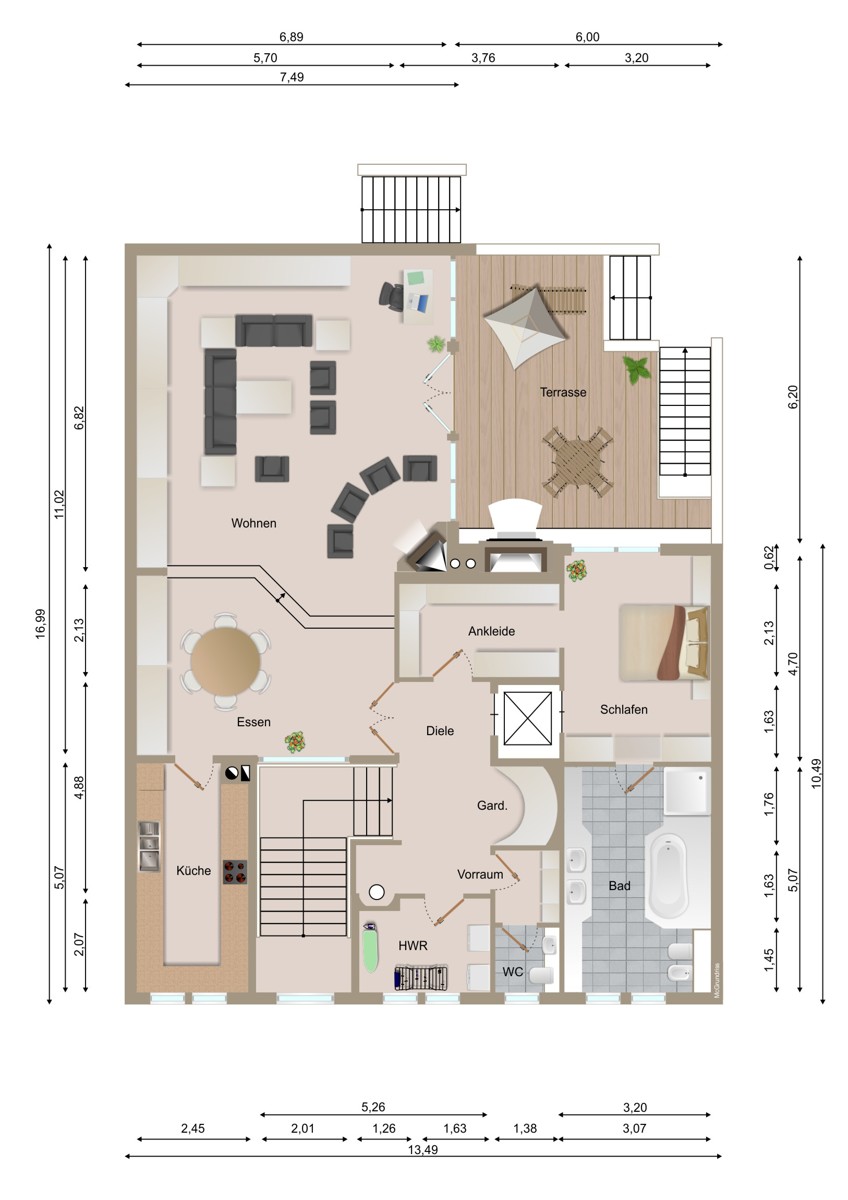 EG Einfamilienhaus Ettlingen / Schluttenbach