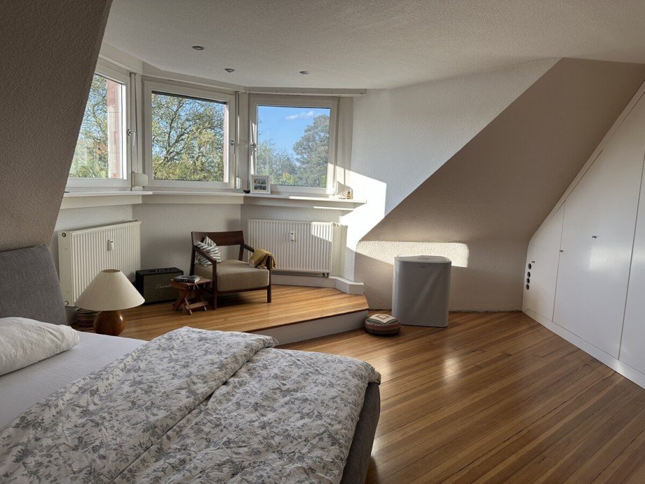 Schlafzimmer Dachgeschosswohnung Ettlingen
