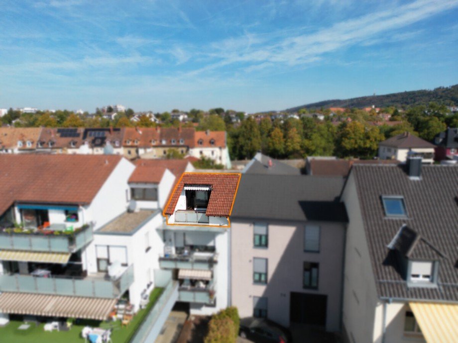 Hausansicht Dachgeschosswohnung Ettlingen