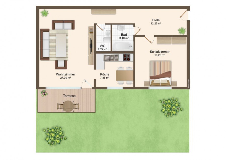 EG Etagenwohnung Waldbronn