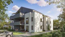 KI-Visualisierung Attraktives Baugrundst�ck mit Baugenehmigung f�r zwei Mehrfamilienh�user mit Tiefgarage