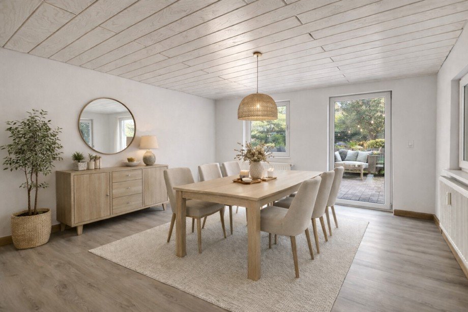 Essbereich m�bliert Maisonettewohnung H�fen an der Enz