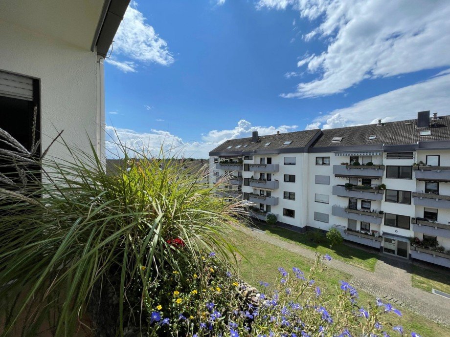 Blick vom Balkon Etagenwohnung Stutensee