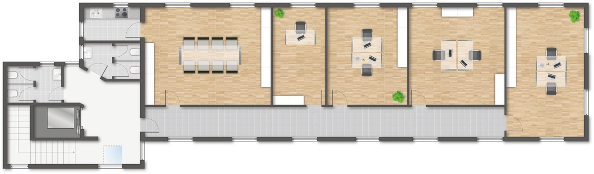 Grundriss 2.OG B�rofl�che Forst