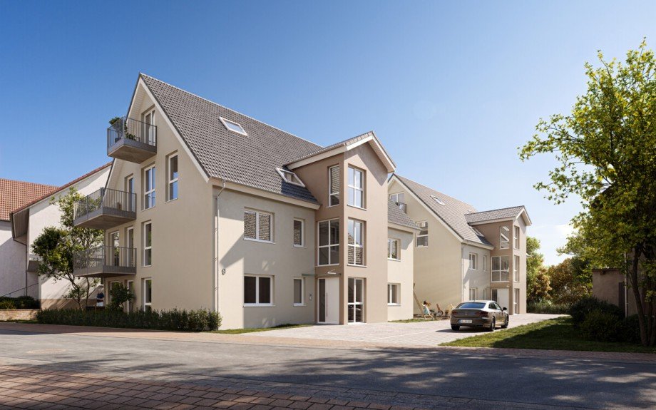 Aussenansicht Dachgeschosswohnung Karlsruhe